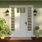 Vaxcel Derby 10-in W 3 Light Dusk to Dawn Matte Black Outdoor Wall Lantern Clear Glass Shade T0718 - alternate 7